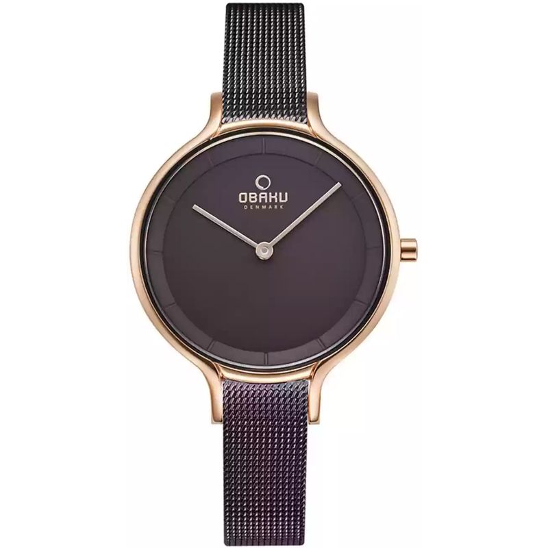 Obaku Womens Walnut Silver Dial Watch - V228lxvnmn 67$